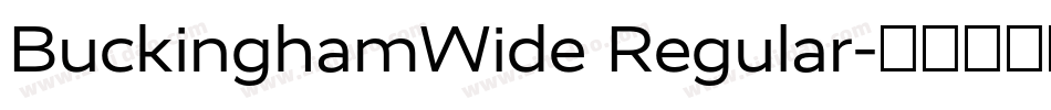 BuckinghamWide Regular字体转换